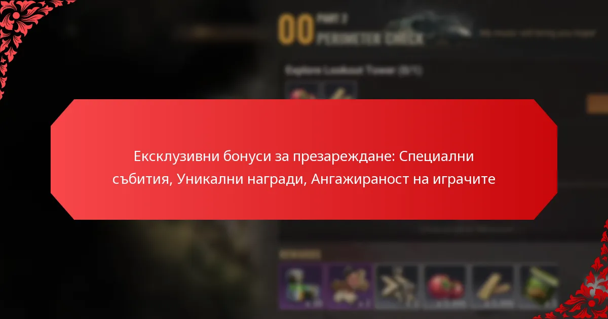 Ексклузивни бонуси за презареждане: Специални събития, Уникални награди, Ангажираност на играчите